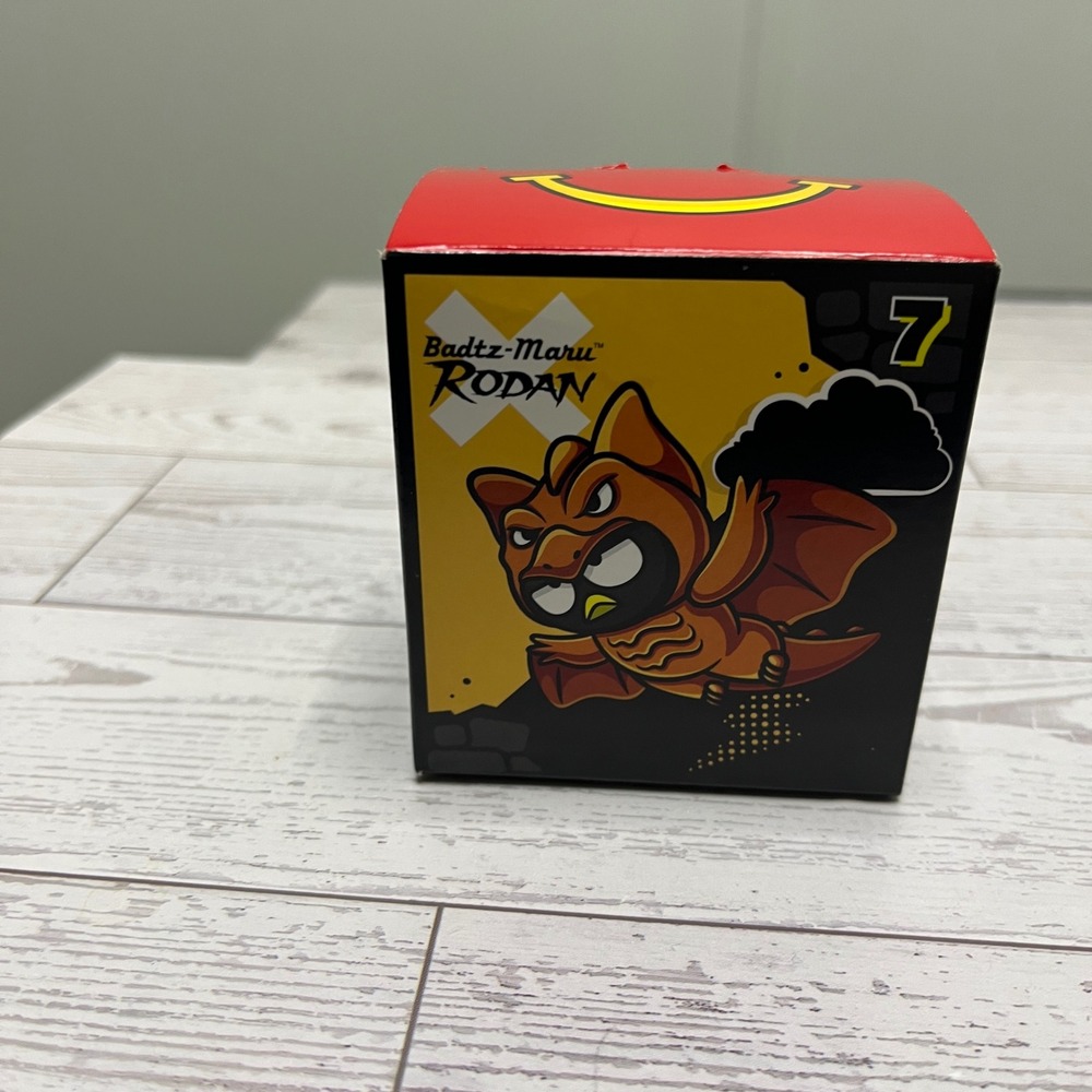 McDonalds Happy Meal Sanrio Godzilla Badtz-Maru x Rodan Toy 7 Sealed Box